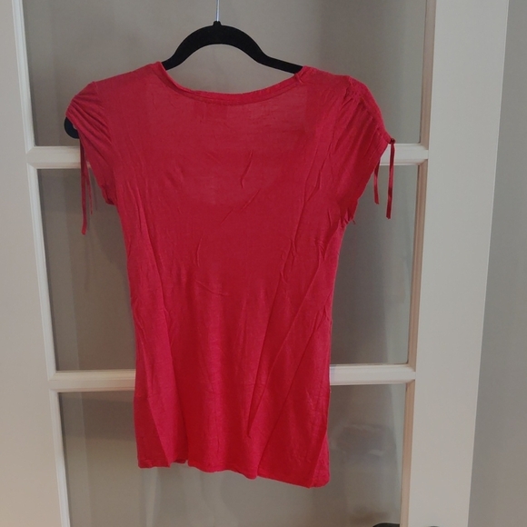 Red Zebra Print Women Top - Picture 3 of 3